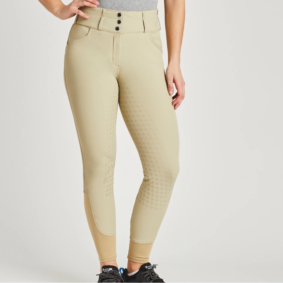 Euc Hadley Curvy Fit Grip Breeches By Smartpak- Full Seat, Beige, 24r